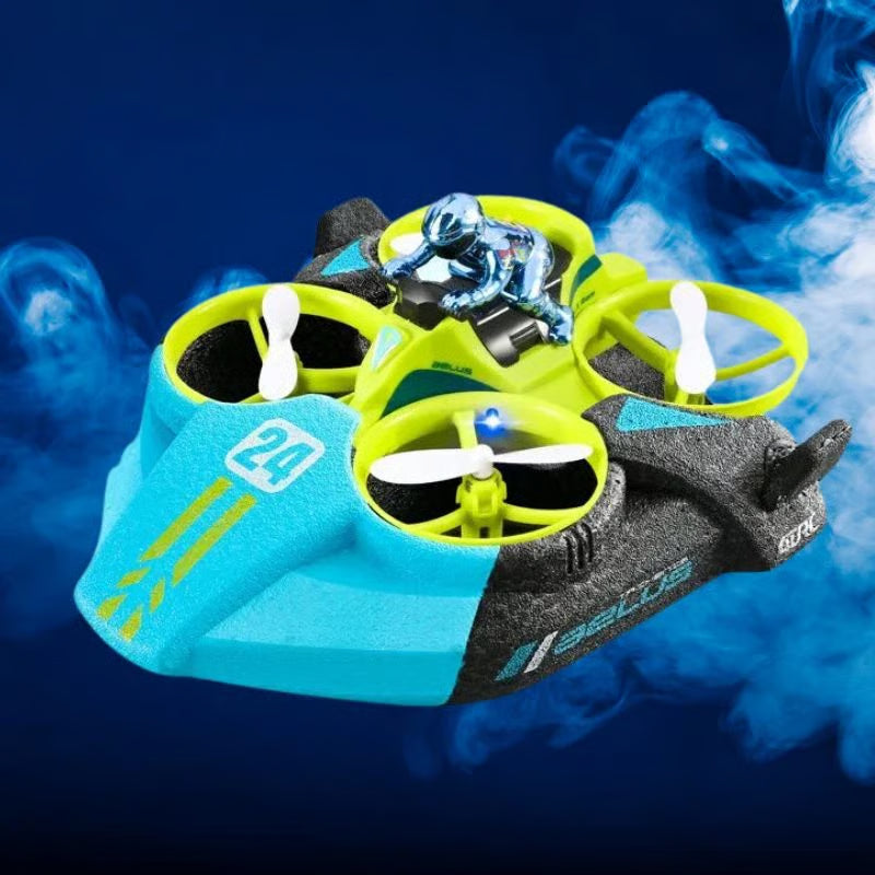 3-in-1 Water, Land & Air RC Drone – 360° Stunt with Remote Controller