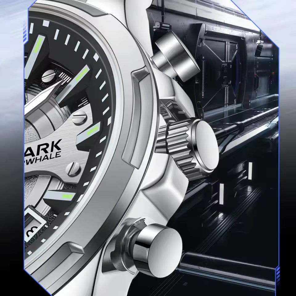 Luxury Men’s Chronograph Watch With Box – Mark Fairwhale Watch