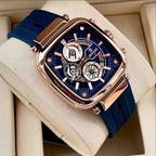 Reward VIP Men’s Watch – Modern Square Dial with Comfortable Silicone Strap