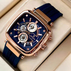 Reward VIP Men’s Watch – Modern Square Dial with Comfortable Silicone Strap